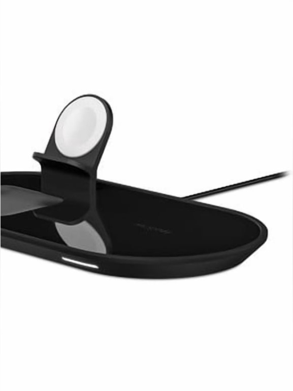 mophie Black Wireless Charging Station with Built-in Apple Watch Charger